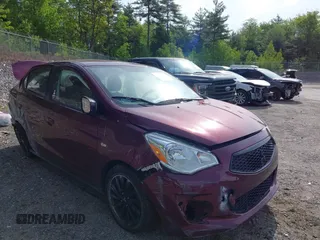 2020 Mitsubishi Mirage SE with VIN ML32F4FJ1LHF06821, listed as a IAAI auction lot 42366486 with 55,306 mi miles and . Bid and sale history available at DreamBid. Image 1.