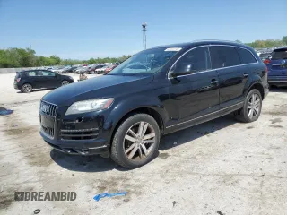 2014 Audi Q7 3.0T Premium Plus with VIN WA1LGAFE2ED015935, listed as a Copart auction lot 53204145 with 109,644 mi miles and Clean Title. Bid and sale history available at carsss.com. Image 1.
