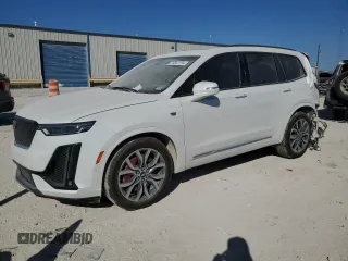 2024 Cadillac XT6 AWD Sport z VIN 1GYKPHRSXRZ726703, wystawiony jako Copart lot #76582194 z przebiegiem 17 006 mil mil oraz Szkoda całkowita • Salvage title. Historia ofert i sprzedaży dostępna na DreamBid. Obrazek 1.