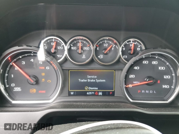 2022 Chevrolet Silverado 1500 LT Trail Boss with VIN 1GCPYFED7NZ131449, listed as a Copart auction lot 46093925 with 62,571 mi miles and Salvage Title. Bid and sale history available at DreamBid. Image 9.