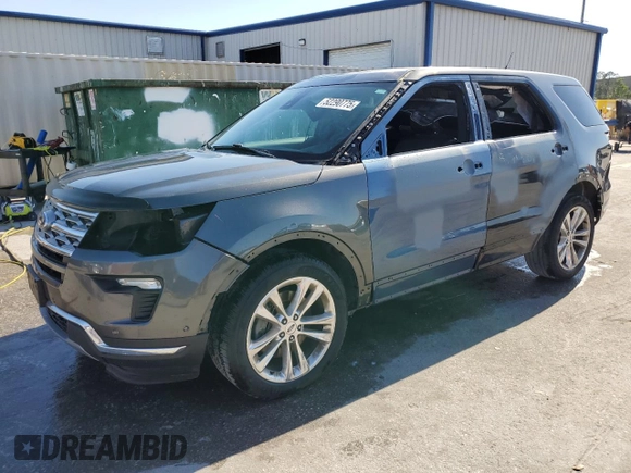 2018 Ford Explorer Limited with VIN 1FM5K7FH4JGB85289, listed as a Copart auction lot 52290775 with 76,578 mi miles and Salvage title. Bid and sale history available at DreamBid. Image 1.