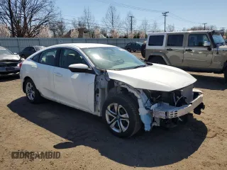 2018 Honda Civic Sedan LX with VIN 19XFC2F5XJE204202, listed as a Copart auction lot 52745665 with 162,322 mi miles and Salvage Title. Bid and sale history available at carsss.com. Image 4.