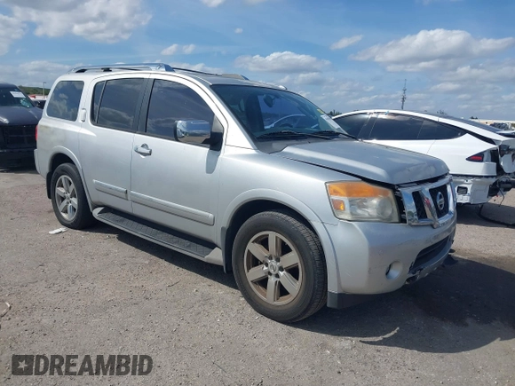2011 Nissan Armada SV with VIN 5N1BA0ND2BN610453, listed as a IAAI auction lot 41647008 with 163,236 mi miles and . Bid and sale history available at DreamBid. Image 1.