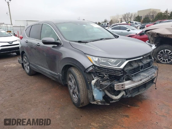 2017 Honda CR-V EX-L with VIN 7FARW1H89HE004524, listed as a IAAI auction lot 41504713 with 27,529 mi miles. Bid and sale history available at carsss.com. Image 1.
