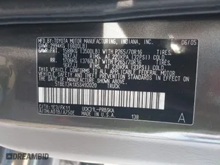 2005 Toyota Tundra SR5 with VIN 5TBET341X5S492020, listed as a IAAI auction lot 39732323 with 163,863 mi miles. Bid and sale history available at carsss.com. Image 9.