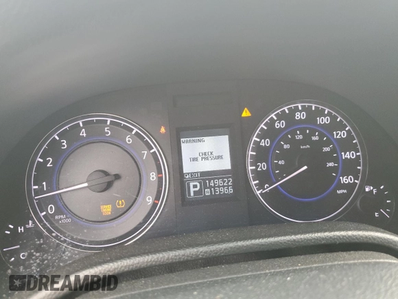 2013 Infiniti G37 Journey with VIN JN1CV6AP9DM725269, listed as a Copart auction lot 57997615 with 149,622 mi miles and Salvage title. Bid and sale history available at DreamBid. Image 9.