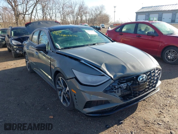 2021 Hyundai Sonata SEL Plus with VIN 5NPEJ4J2XMH069667, listed as a IAAI auction lot 41812876 with 69,326 mi miles and . Bid and sale history available at DreamBid. Image 1.
