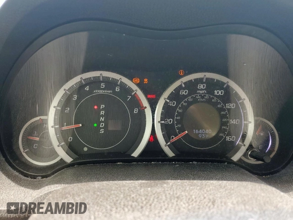 2013 Acura TSX with VIN JH4CU2F48DC007322, listed as a Copart auction lot 57354665 with 164,040 mi miles and Salvage title. Bid and sale history available at DreamBid. Image 9.