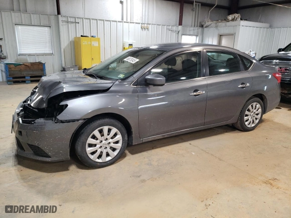 2019 Nissan Sentra S with VIN 3N1AB7AP1KY356410, listed as a Copart auction lot 46079345 with 92,684 mi miles and Salvage Title. Bid and sale history available at carsss.com. Image 1.