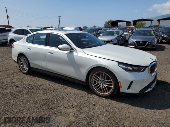 2024 BMW 5 Series 530i with VIN WBA43FJ05RCS33696, listed as a Copart auction lot 44319645 with 4,684 mi miles and Clean Title. Bid and sale history available at carsss.com. Image 4.