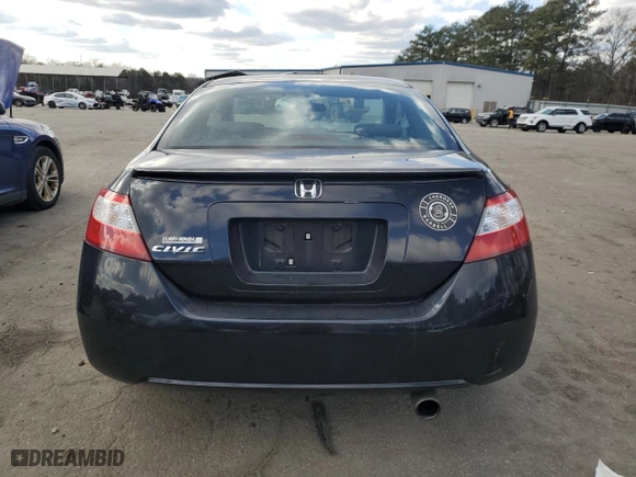 2008 Honda Civic Cpe EX-L with VIN 2HGFG12978H563398, listed as a Copart auction lot 85394144 with 183,300 mi miles and Salvage Title. Bid and sale history available at carsss.com. Image 6.