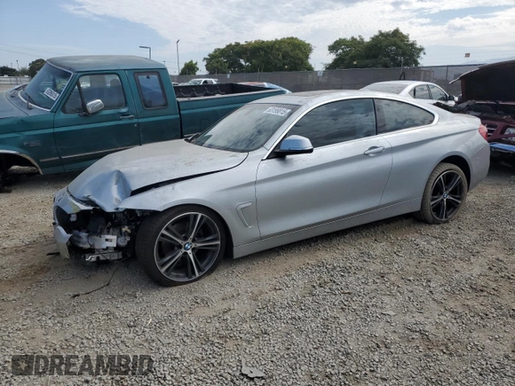 2019 BMW 4 Series 430i with VIN WBA4W3C55KAF93022, listed as a Copart auction lot 63199815 with 34,331 mi miles and Salvage title. Bid and sale history available at DreamBid. Image 1.
