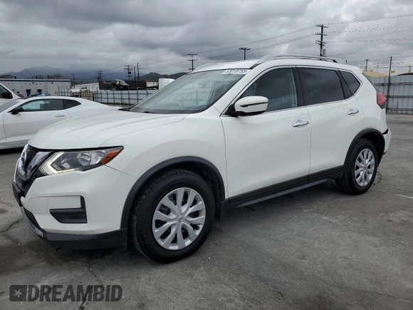 2017 Nissan Rogue S with VIN JN8AT2MT3HW143226, listed as a Copart auction lot 53018755 with 90,434 mi miles and Salvage Title. Bid and sale history available at carsss.com. Image 1.