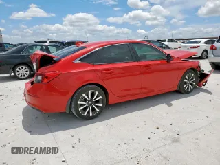 2023 Honda Civic EX with VIN 2HGFE1F75PH314708, listed as a Copart auction lot 63775145 with 10,477 mi miles and Salvage title. Bid and sale history available at DreamBid. Image 3.