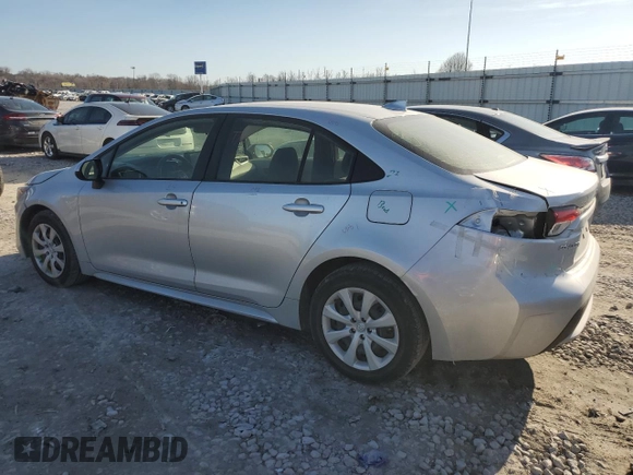 2022 Toyota Corolla LE with VIN JTDEPMAE3NJ226831, listed as a Copart auction lot 47880715 with 45,566 mi miles and Salvage Title. Bid and sale history available at carsss.com. Image 2.