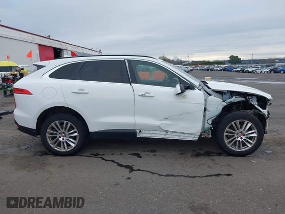 2018 Jaguar F-Pace 25t Prestige with VIN SADCK2FX5JA258604, listed as a IAAI auction lot 41752409 with 107,840 mi miles and . Bid and sale history available at DreamBid. Image 14.