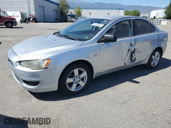2008 Mitsubishi Lancer DE with VIN JA3AU26U38U031759, listed as a Copart auction lot 67482254 with 224,249 mi miles and Salvage Title. Bid and sale history available at carsss.com. Image 1.
