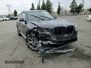 2022 BMW X3 sDrive30i with VIN WBX47DP01NN148035, listed as a Copart auction lot 53548425 with Not Provided miles and Salvage Title. Bid and sale history available at DreamBid. Image 12.