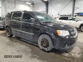 2017 Dodge Grand Caravan Crew Plus with VIN 2C4RDGDG3HR702035, listed as a Copart auction lot 46944875 with 214,058 mi miles and Salvage Title. Bid and sale history available at DreamBid. Image 4.