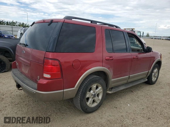 2003 Ford Explorer Eddie Bauer z VIN 1FMDU74WX3UA60163, wystawiony jako Copart lot #61994245 z przebiegiem 298 711 mil mil oraz Szkoda całkowita • Salvage title. Historia ofert i sprzedaży dostępna na DreamBid. Obrazek 3.