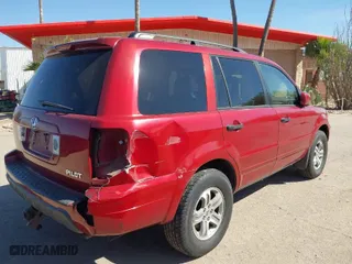 2005 Honda Pilot EX-L with VIN 2HKYF18505H517753, listed as a IAAI auction lot 41889799 with 230,297 mi miles. Bid and sale history available at carsss.com. Image 6.