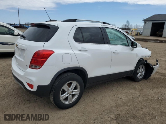 2017 Chevrolet Trax LT with VIN 3GNCJPSB5HL189154, listed as a Copart auction lot 51860095 with 83,732 mi miles and Salvage Title. Bid and sale history available at DreamBid. Image 3.