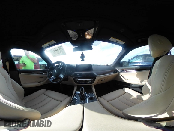 2019 BMW 5 Series 530i xDrive with VIN WBAJA7C50KWW48792, listed as a IAAI auction lot 41840161 with 58,313 mi miles. Bid and sale history available at carsss.com. Image 18.
