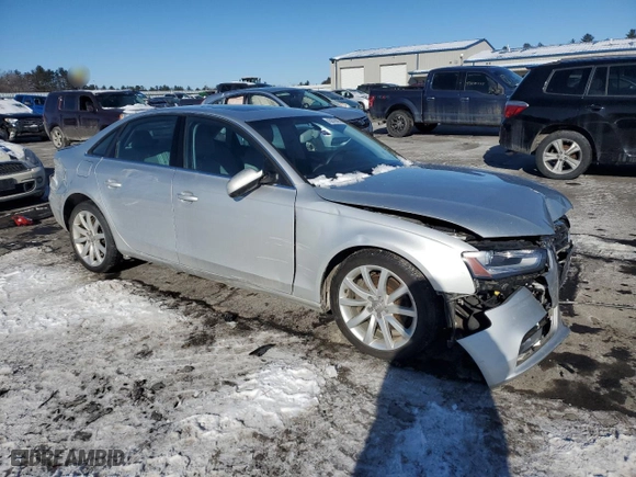 2013 Audi A4 Premium Plus with VIN WAUFFAFL3DN008292, listed as a Copart auction lot 43878925 with 151,758 mi miles and Salvage Title. Bid and sale history available at carsss.com. Image 4.