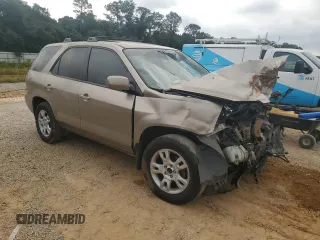 2004 Acura MDX Touring Pkg with VIN 2HNYD18644H552098, listed as a Copart auction lot 75460204 with 0 mi miles and Salvage Title. Bid and sale history available at carsss.com. Image 4.