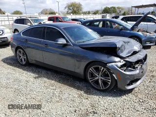 2017 BMW 4 Series 430i with VIN WBA4F7C56HG438568, listed as a Copart auction lot 49180735 with 72,206 mi miles and Salvage title. Bid and sale history available at DreamBid. Image 4.