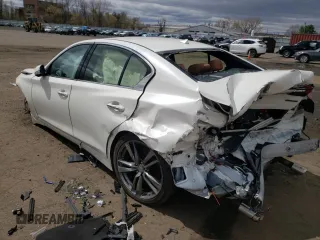 2021 Infiniti Q50 Signature Edition with VIN JN1EV7CR5MM755866, listed as a Copart auction lot 53243505 with Not provided miles and Salvage title. Bid and sale history available at DreamBid. Image 2.