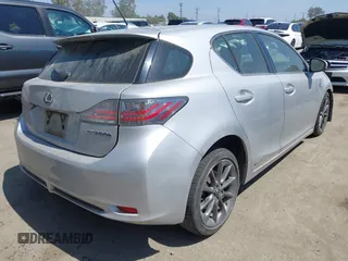 2012 Lexus CT 200h with VIN JTHKD5BH9C2058922, listed as a IAAI auction lot 42485928 with Not provided miles and . Bid and sale history available at DreamBid. Image 4.