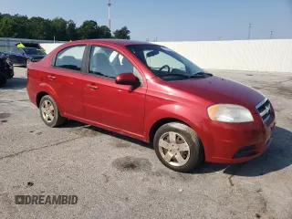 2010 Chevrolet Aveo 1LT with VIN KL1TD5DEXAB118316, listed as a Copart auction lot 58219795 with 63,305 mi miles and Salvage title. Bid and sale history available at DreamBid. Image 4.