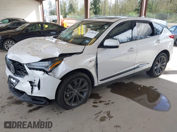 2025 Acura RDX w/A-Spec Pkg with VIN 5J8TC2H63SL010906, listed as a IAAI auction lot 41998918 with 3,061 mi miles. Bid and sale history available at carsss.com. Image 17.