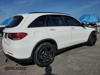 2020 Mercedes-Benz GLC 300 with VIN WDC0G8DB9LF737859, listed as a Copart auction lot 57615195 with 58,754 mi miles and Salvage title. Bid and sale history available at DreamBid. Image 3.
