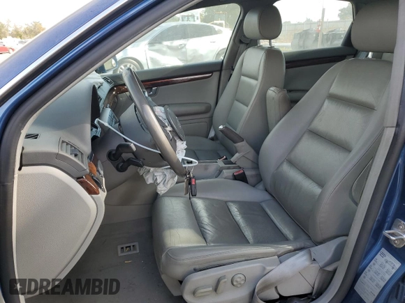 2005 Audi A4 3.0L with VIN WAULT68E85A021636, listed as a Copart auction lot 83424744 with 163,991 mi miles and Salvage title. Bid and sale history available at DreamBid. Image 7.