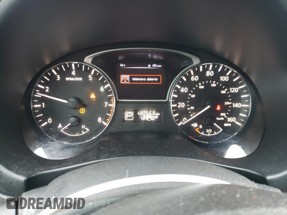 2015 Nissan Altima S with VIN 1N4AL3AP4FC269768, listed as a Copart auction lot 55473305 with 120,553 mi miles and Salvage Title. Bid and sale history available at DreamBid. Image 9.