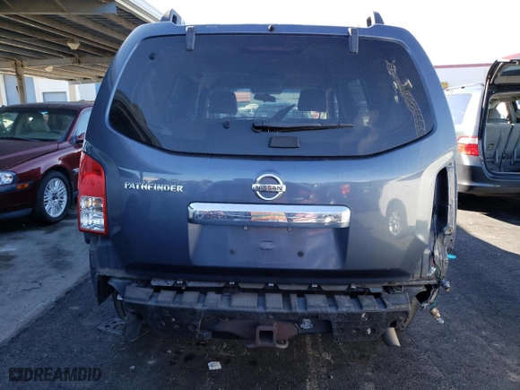 2008 Nissan Pathfinder S with VIN 5N1AR18U08C656826, listed as a Copart auction lot 59706093 with 225,454 mi miles and Salvage Title. Bid and sale history available at carsss.com. Image 6.
