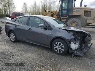 2020 Toyota Prius LE with VIN JTDL9RFU3L3013121, listed as a Copart auction lot 52423385 with 75,229 mi miles and Salvage title. Bid and sale history available at DreamBid. Image 4.