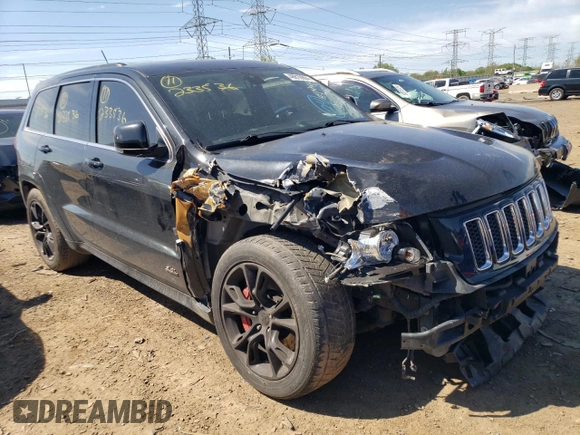 2012 Jeep Grand Cherokee SRT8 with VIN 1C4RJFDJ2CC352056, listed as a Copart auction lot 48810994 with 114,807 mi miles and Salvage Title. Bid and sale history available at carsss.com. Image 4.