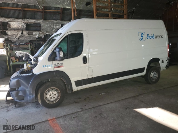 2022 Ram ProMaster Cargo Van with VIN 3C6LRVDG5NE113777, listed as a Copart auction lot 37494364 with 18,545 mi miles and Clean Title. Bid and sale history available at carsss.com. Image 1.