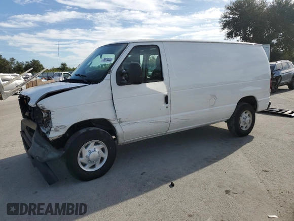 2009 Ford Econoline Cargo Commercial with VIN 1FTNE14W59DA91459, listed as a Copart auction lot 76513444 with 269,286 mi miles and Salvage Title. Bid and sale history available at DreamBid. Image 1.