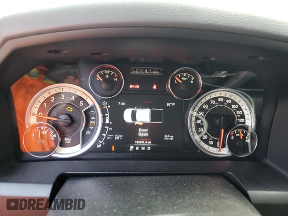 2017 Ram 1500 Big Horn with VIN 1C6RR7LM0HS878250, listed as a Copart auction lot 58996945 with 133,431 mi miles and Salvage title. Bid and sale history available at DreamBid. Image 9.