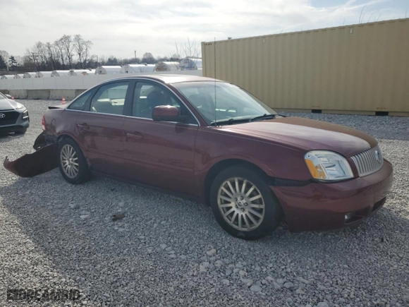 2005 Mercury Montego Premier with VIN 1MEFM42115G603371, listed as a Copart auction lot 48586595 with 142,098 mi miles and Salvage Title. Bid and sale history available at carsss.com. Image 4.