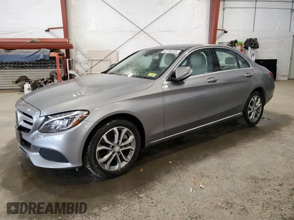 2015 Mercedes-Benz C-Class C 300 Luxury with VIN 55SWF4KB8FU070286, listed as a Copart auction lot 52792235 with 75,130 mi miles and Salvage Title. Bid and sale history available at carsss.com. Image 1.