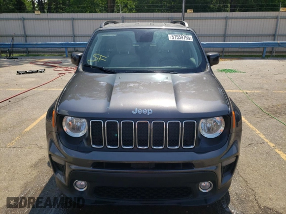 2020 Jeep Renegade Latitude with VIN ZACNJABB2LPL86875, listed as a Copart auction lot 57559765 with 59,806 mi miles and Salvage title. Bid and sale history available at DreamBid. Image 5.