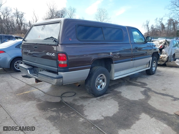 1998 Dodge Ram 1500 with VIN 3B7HF16Z9WM220840, listed as a IAAI auction lot 41595328 with 199,281 mi miles. Bid and sale history available at carsss.com. Image 4.