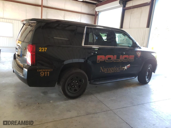 2020 Chevrolet Tahoe Commercial with VIN 1GNLCDEC1LR297818, listed as a Copart auction lot 74242524 with 35,716 mi miles and Salvage Title. Bid and sale history available at carsss.com. Image 3.