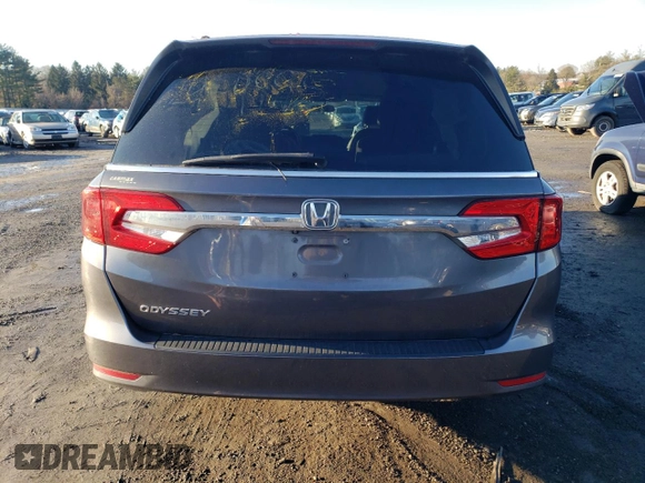 2018 Honda Odyssey LX with VIN 5FNRL6H27JB043695, listed as a Copart auction lot 83635584 with 83,604 mi miles and Salvage Title. Bid and sale history available at carsss.com. Image 6.