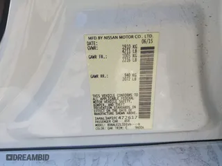 2015 Nissan Altima 2.5 with VIN 1N4AL3AP1FC472617, listed as a IAAI auction lot 41886849 with 67,395 mi miles. Bid and sale history available at carsss.com. Image 9.